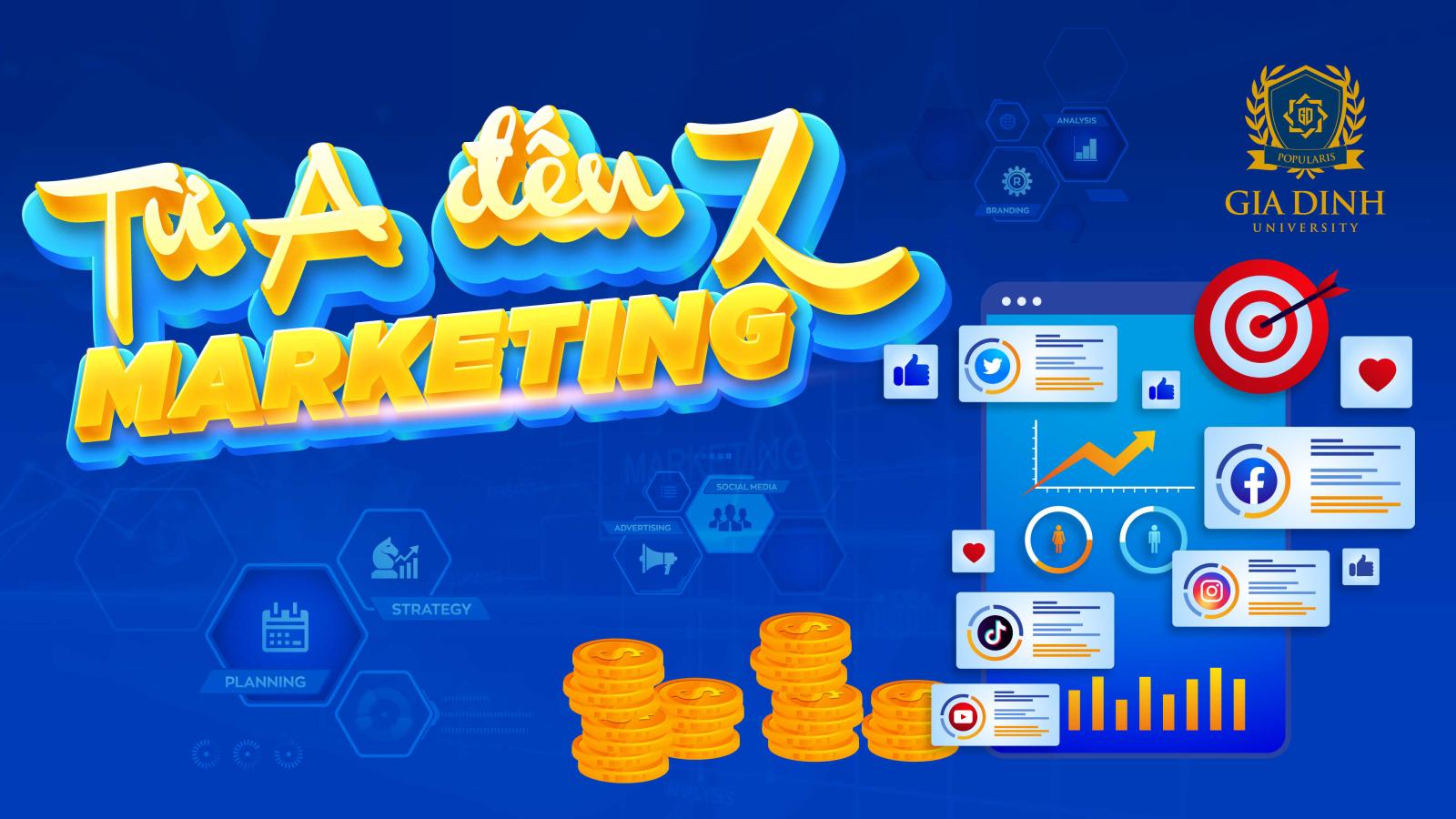 poster quảng bá câu lạc bộ marketing cho sinh viên, tuyển thành viên mới